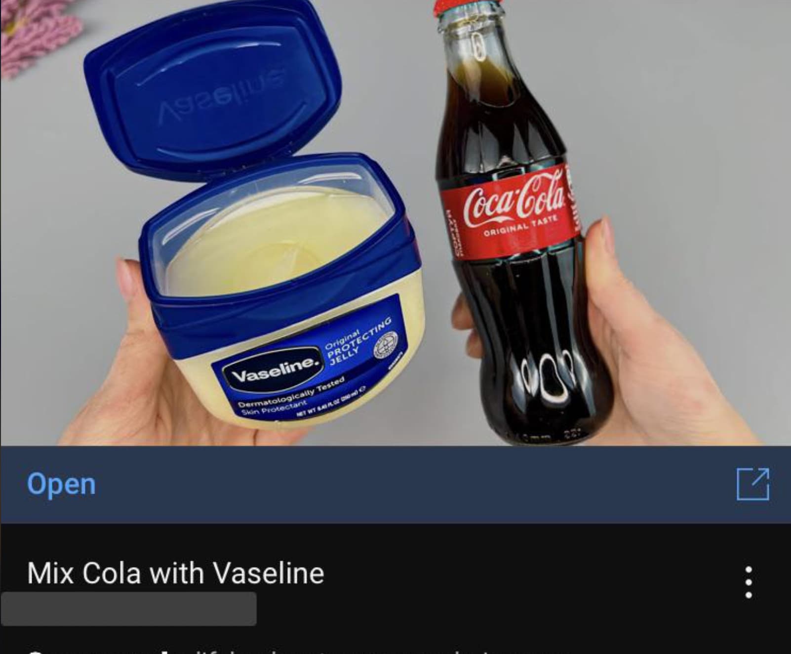 vaseline and coke - CocaCola Original Taste Original Vaseline. Protecting Jelly Dermatologically Tested Skin Protectant Net Wt 4 Ploz 0 Open Mix Cola with Vaseline